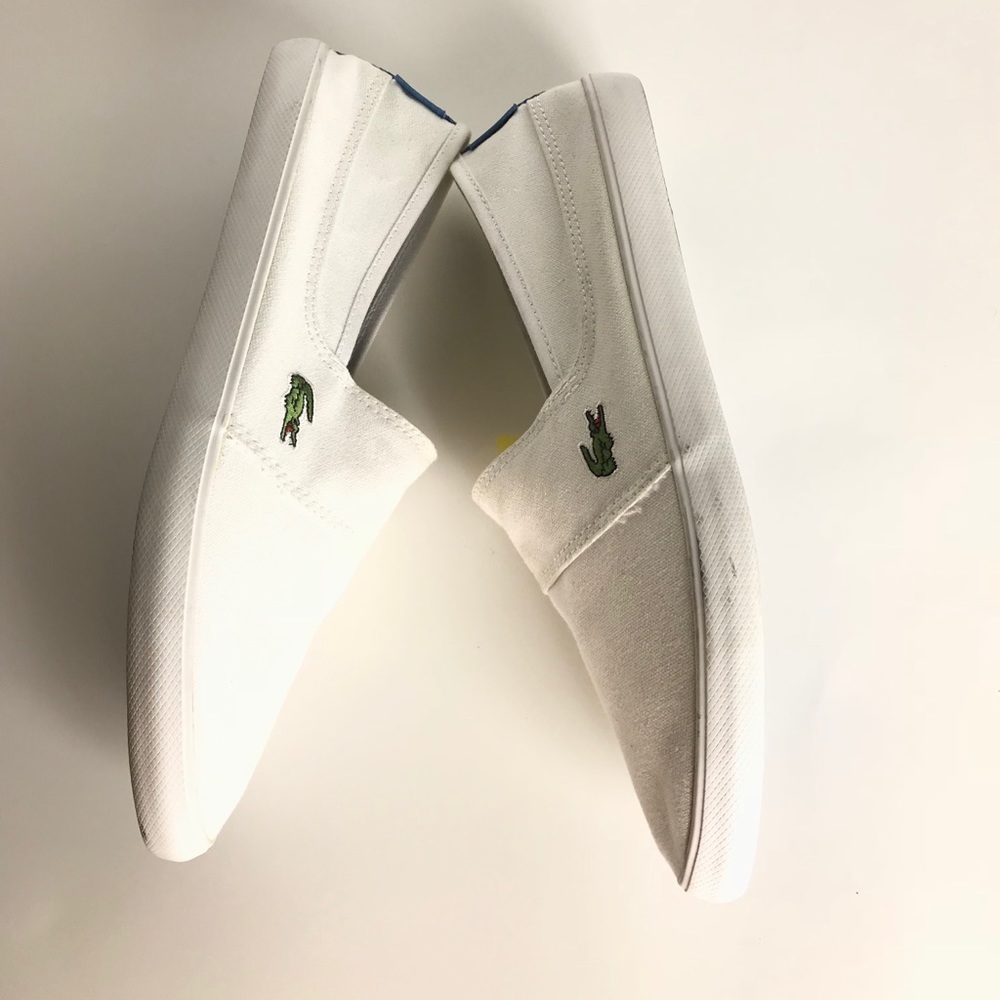 Lacoste slip ons size 9